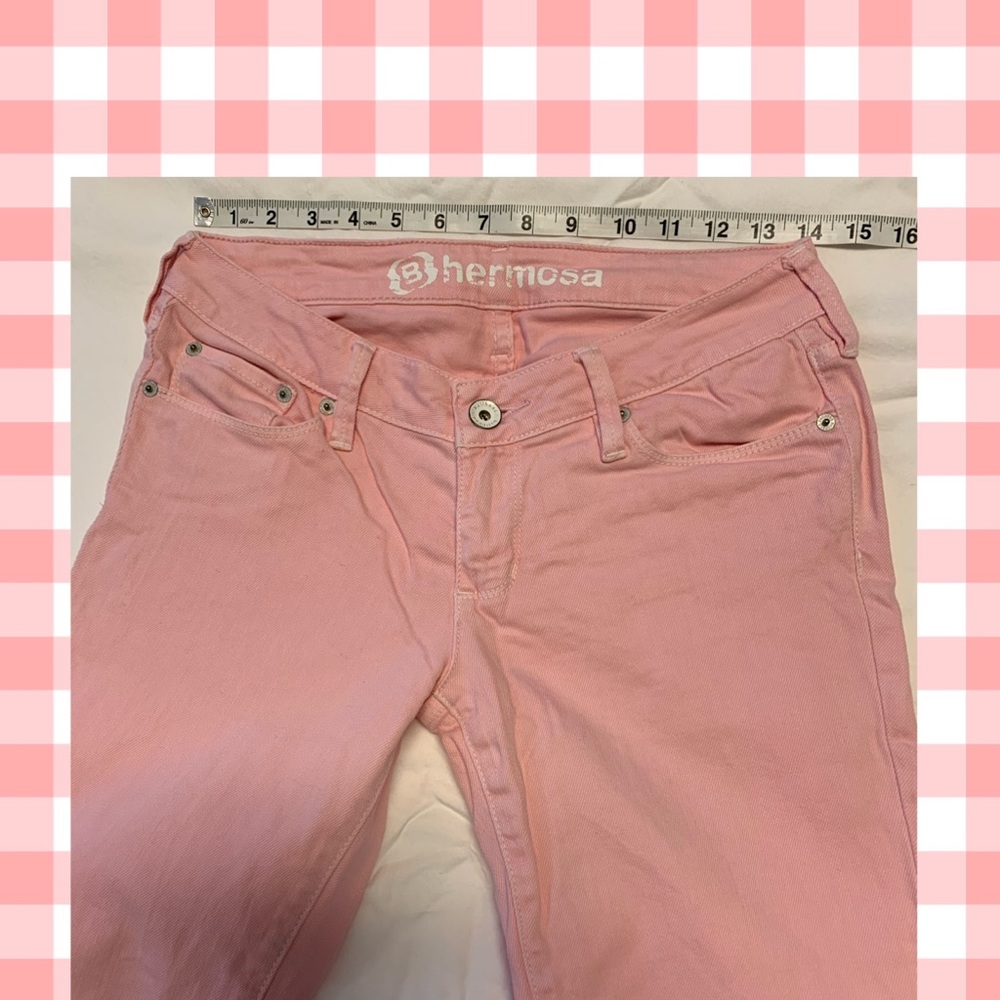 Pink Jeans Size 7 Super Skinny